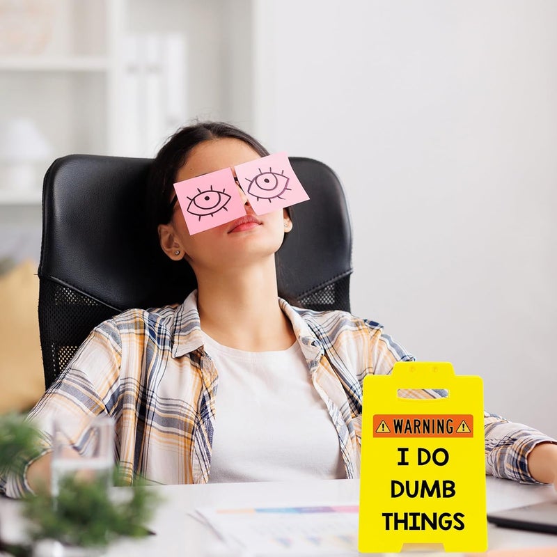 MBL Funny Employee Appreciation Gifts - Fun Gag Office Decor Desk Accessories Cubicle Supplies Gift for Coworker Boss Lady Bosses Day Women Teammate Team Employees, I DO DUMB THINGS - Image 3